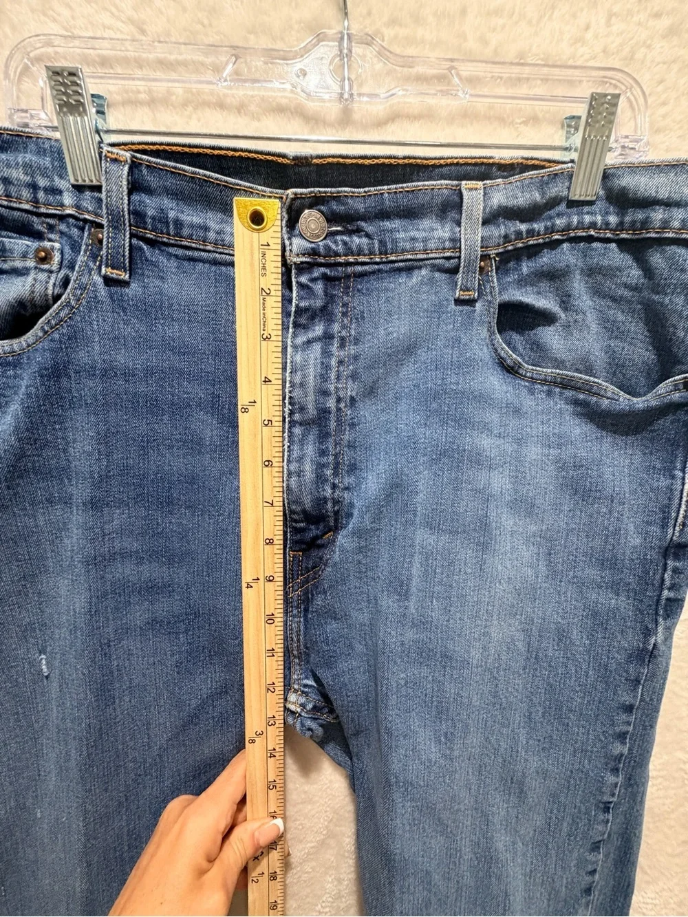 Levi’s 505 Regular Fit Straight Leg Jeans Medium Wash W40 L30 Men